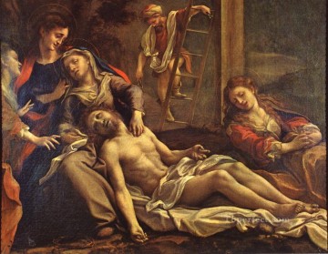  Cross Painting - Deposition From The Cross Renaissance Mannerism Antonio da Correggio